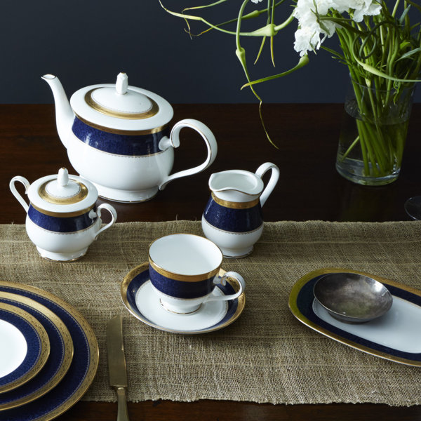 Noritake Odessa Cobalt Bone China Butter Dish Wayfair